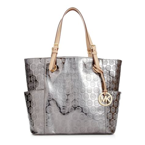 michael kors silver tote handbag|Michael Kors Tote handbags sale.